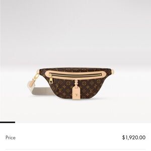 Louis Vuitton high rise Brown Tan Crossbody Bag with Monogram Canvas